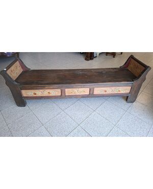 Cassapanca dipinta H 58 - 178 x 45