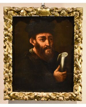 Ritratto dell'alchimista Morieno Romano, Pittore manierista fiammingo XVII secolo