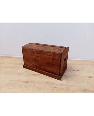 Piccolo bauletto - scrigno - in abete -cassapanca - baule - fine '800