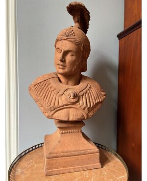 Grande Busto di un Imperatore Romano dell'800