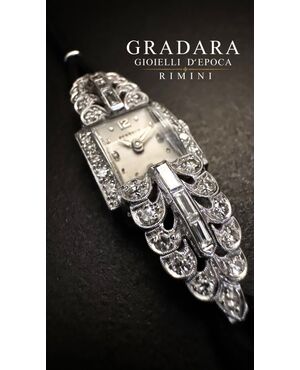 Orologio  in  Platino  con  Diamanti  2  ct.