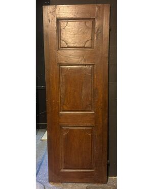 PTI756 - Porta in noce, scolpita, epoca '700, misure cm L 70 x H 200