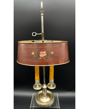 Lampada da scrivania Bouillotte, Francia - XIX sec.