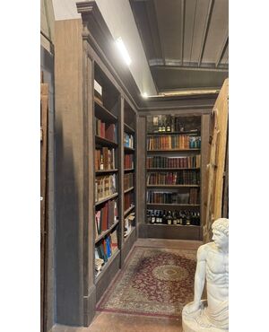 LIB88 - Libreria a giorno, epoca fine '700, misure cm L 350 x L 350 x H 315 x P 37