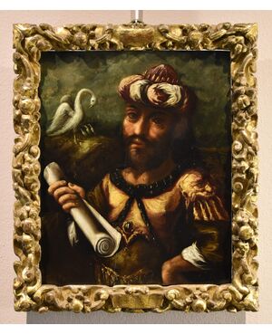 Ritratto dell'alchimista Geber, Pittore manierista fiammingo XVII secolo