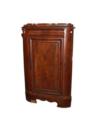 Coppia di Angoliere In Mogano Stile Biedermeier Nord Europa