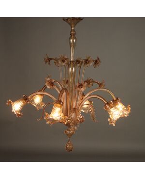 Lampadario Murano Murano anni'50