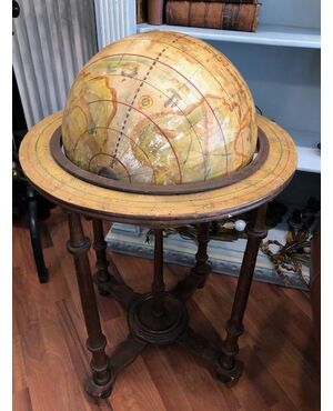Wooden world globe