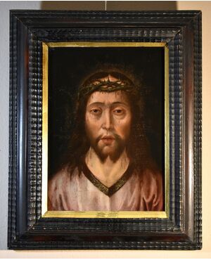 Ecce Homo, Flemish master of the 16th century, circle of Quentin Metsys (Leuven, 1466 – Antwerp, 1530)
