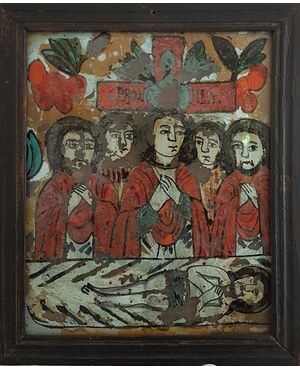 Lamentation of the dead Christ - Fixè sous verre     