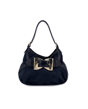 GUCCI Borsa Hobo in Tela Col. Nero M
