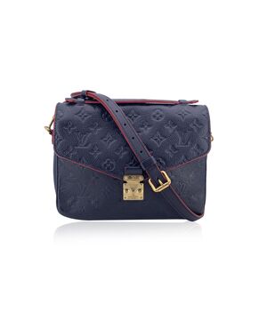 LOUIS VUITTON Borsa a Tracolla in Pelle Col. Blu Metis M