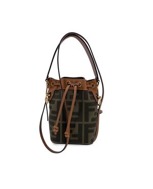 FENDI Borsa a Tracolla in Tela Col. Verde Mon Tresor S