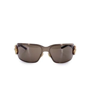 GUCCI Occhiali da Sole in Metallo Col. Marrone