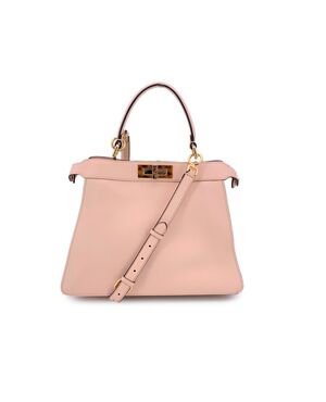 FENDI Borsa a Mano in Pelle Col. Rosa Peekaboo ISeeU M