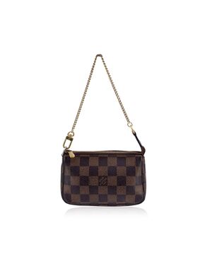 LOUIS VUITTON Pochette in Tela Col. Marrone Pochette Accessoire S