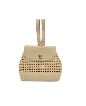 CHANEL Zaino Vintage in Pelle Col. Beige Timeless/Classique M