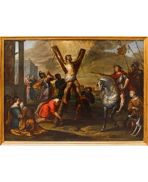 Vincent Malò (Cambrai 1602/06-Roma 1644), La crocifissione di S. Andrea