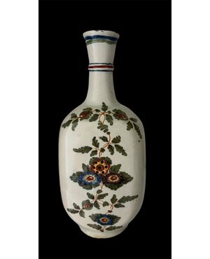 Bottiglia in maiolica , manifattura Antonibon ,  XVIII secolo VENDUTA