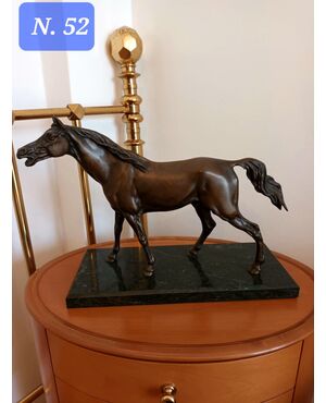 SCULTURA CAVALLO IN BRONZO 