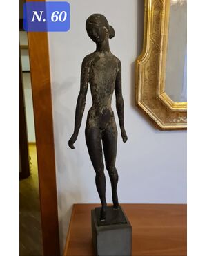 SCULTURA IN BRONZO , DANZATRICE