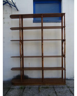 Libreria/etager in rovere Napoleone III fine 1800 Piemonte
