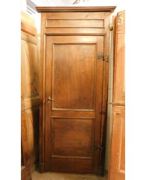 pts724 - n. 2 doors with walnut frame, cm l 90 xh 222 / cm l 115 xh 228     