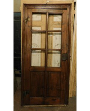 pti665 - glass door with frame, max. cm l 105 xh 223 x th. 6     