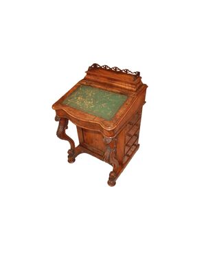 Davenport mosso in noce Vittoriano del 1800
