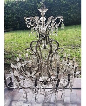 Grande lampadario a 19 luci cm. 110 x 120 di altezza