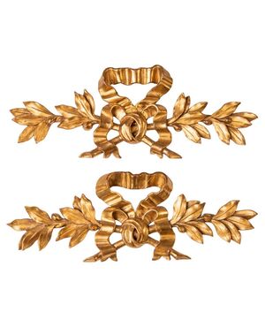 Coppia antichi fregi dorati - O/7147 - 
