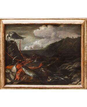 Nicola Maria Recco (17th-18th century), Still Life with Fish