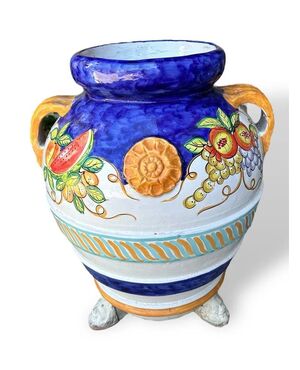  Giara in Terracotta Orcio Toscano Dipinto