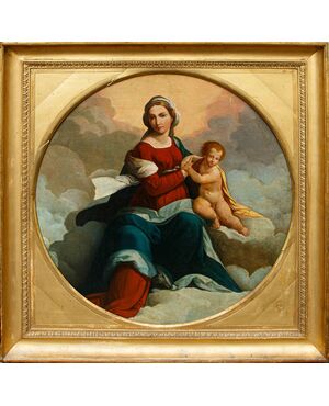 19th century, after Benvenuto Tisi da Garofalo, known as Il Garofalo (Canaro or Garofalo, 1476 or 1481 – Ferrara, 1559), Madonna in glory with Child