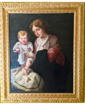 Woman with child