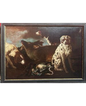 Brandi Domenico 1684-1736, Hunting dogs and deer