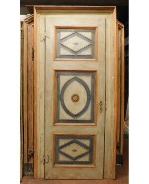 ptl529 - porta con telaio, Centro Italia, XVIII secolo, mis. cm l 110 x h 235 