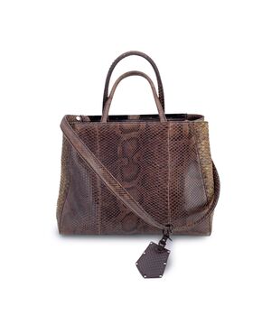 FENDI Borsa Shopper in Pelle Col. Marrone 2Jours M