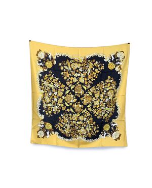 HERMES Foulard Vintage in Seta Col. Giallo Carre 90