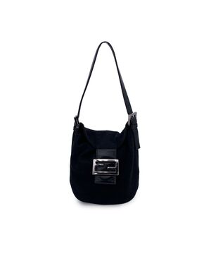 FENDI Borsa a Tracolla in Tela Col. Nero Baguette S