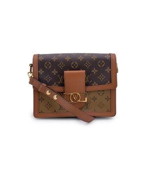 LOUIS VUITTON Borsa a Tracolla in Tela Col. Marrone Dauphine M