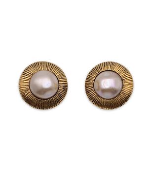 CHANEL Orecchini Vintage in Metallo Col. Oro CHANEL