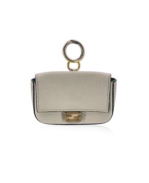 FENDI Accessorio in Pelle Col. Grigio Nano Baguette S