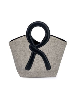 ROBERTA DI CAMERINO Borsa a Mano in Tela Col. Grigio M