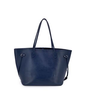 LOUIS VUITTON Borsa Shopper in Pelle Col. Blu Neverfull M