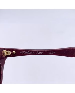 YVES SAINT LAURENT Occhiali da Sole Vintage in Acetato Col. Bordeaux