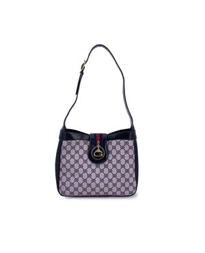GUCCI Borsa a Tracolla Vintage in Tela Col. Blu M