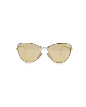 YVES SAINT LAURENT Occhiali da Sole Vintage in Acetato Col. Giallo