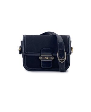 CELINE Borsa a Tracolla Vintage in Tela Col. Nero Clasp box M