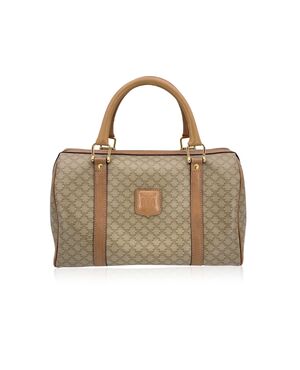 CELINE Borsa a Mano Vintage in Tela Col. Beige Macadam M